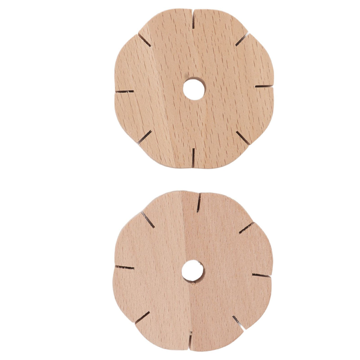 2Pcs Beading Cord Disc Wooden Round DIY Bracelet Braiding Plate Weaving Board Tools