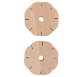 2Pcs Beading Cord Disc Wooden Round DIY Bracelet Braiding Plate Weaving Board Tools