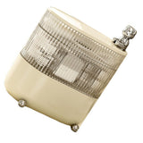 Desktop Storage Box 3 Tier Rotating Divided Organizer for Jewelry Data Cable Cosmetic Cream White - Top-Down View
