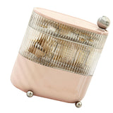 Desktop Storage Box 3 Tier Rotating Divided Organizer for Jewelry Data Cable Cosmetic Cream Pink