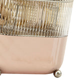 Desktop Storage Box 3 Tier Rotating Divided Organizer for Jewelry Data Cable Cosmetic Cream Pink