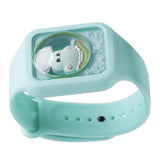 Repellent Bracelet Leak Free Long Lasting Multipurpose Safe Anti Bite Repellent Wrist Band for Kids Outdoor Green - Front View