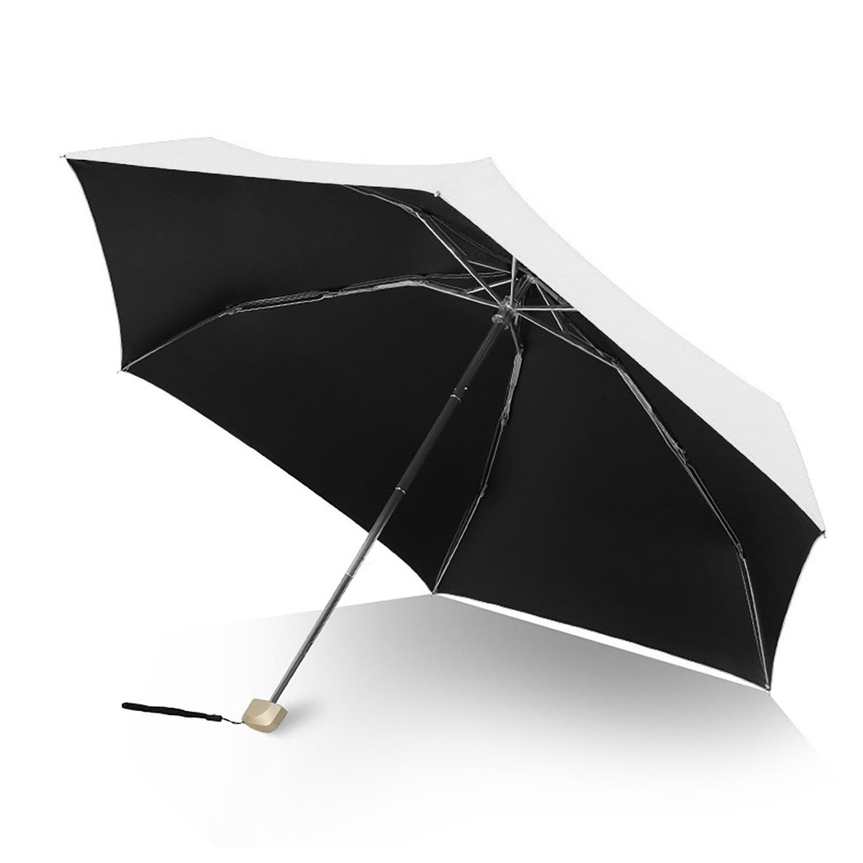 Sun Umbrella Super Light Mini Foldable UV Protection Wind Proof Portable Dual Use Umbrella White