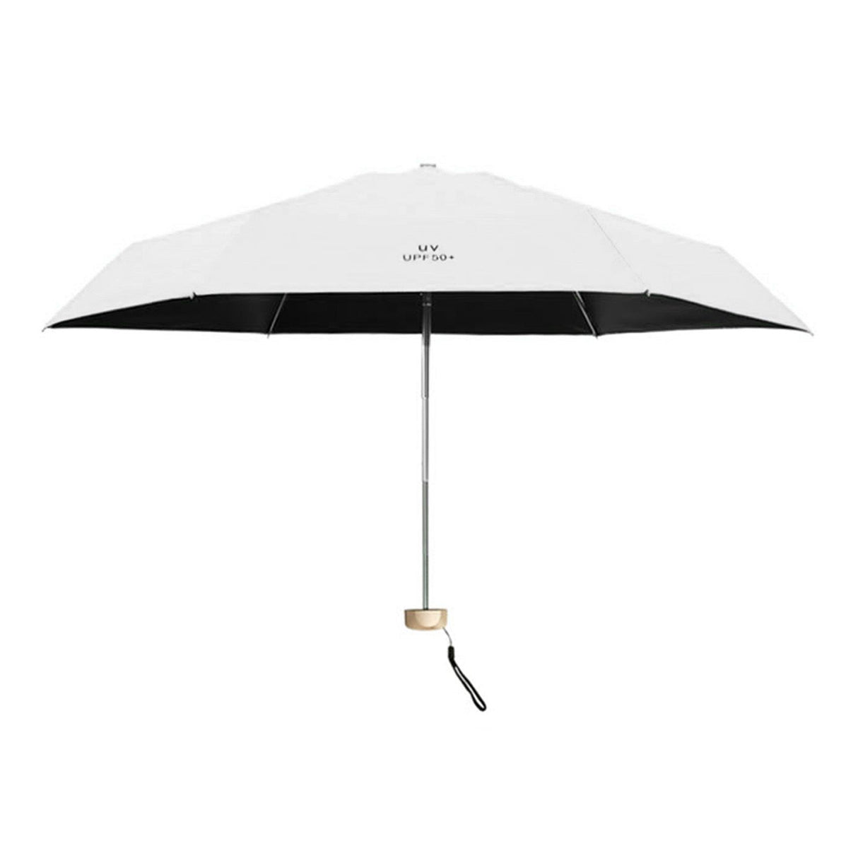 Sun Umbrella Super Light Mini Foldable UV Protection Wind Proof Portable Dual Use Umbrella White