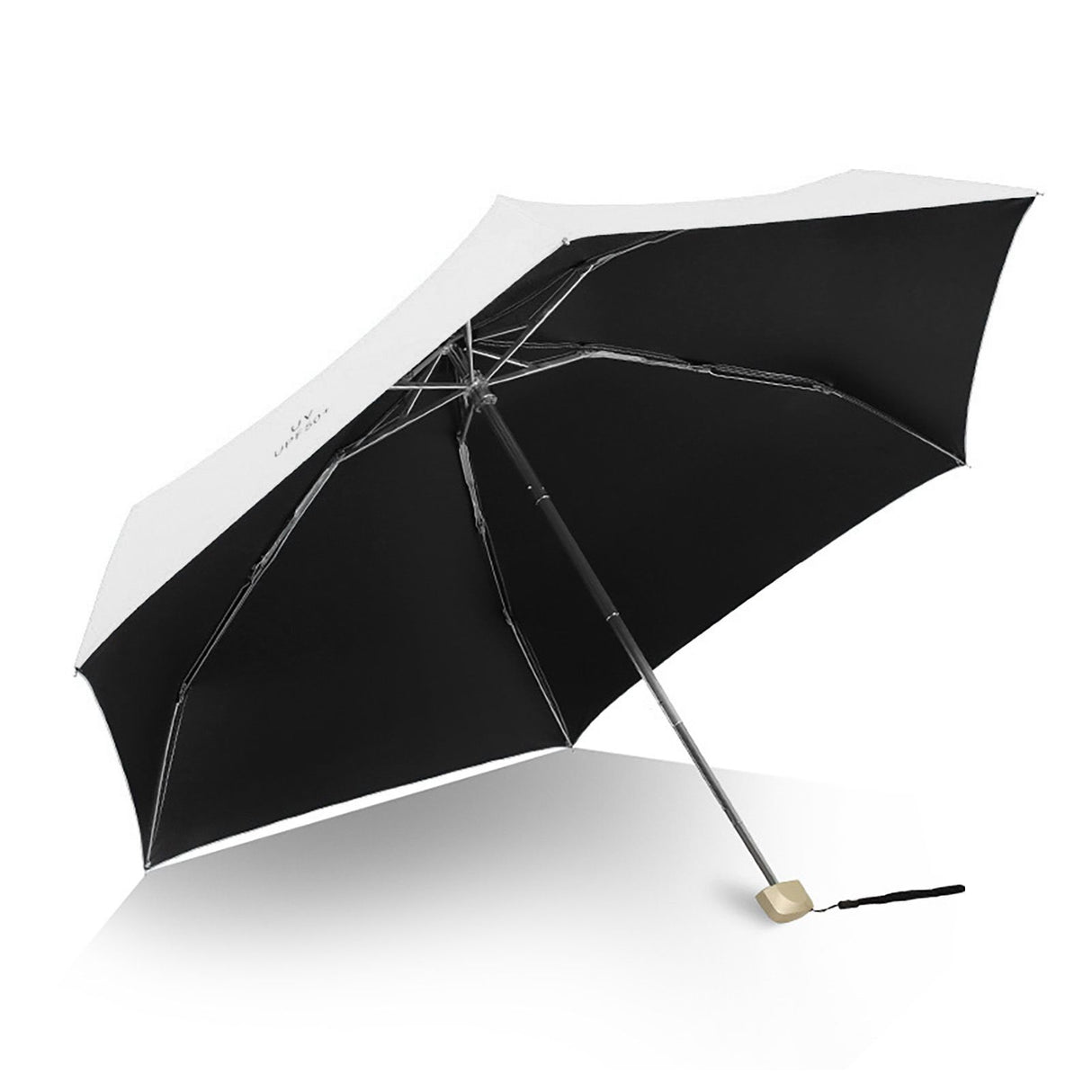 Sun Umbrella Super Light Mini Foldable UV Protection Wind Proof Portable Dual Use Umbrella White