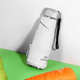 Sun Umbrella Super Light Mini Foldable UV Protection Wind Proof Portable Dual Use Umbrella White