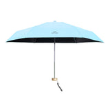 Sun Umbrella Super Light Mini Foldable UV Protection Wind Proof Portable Dual Use Umbrella Sky Blue