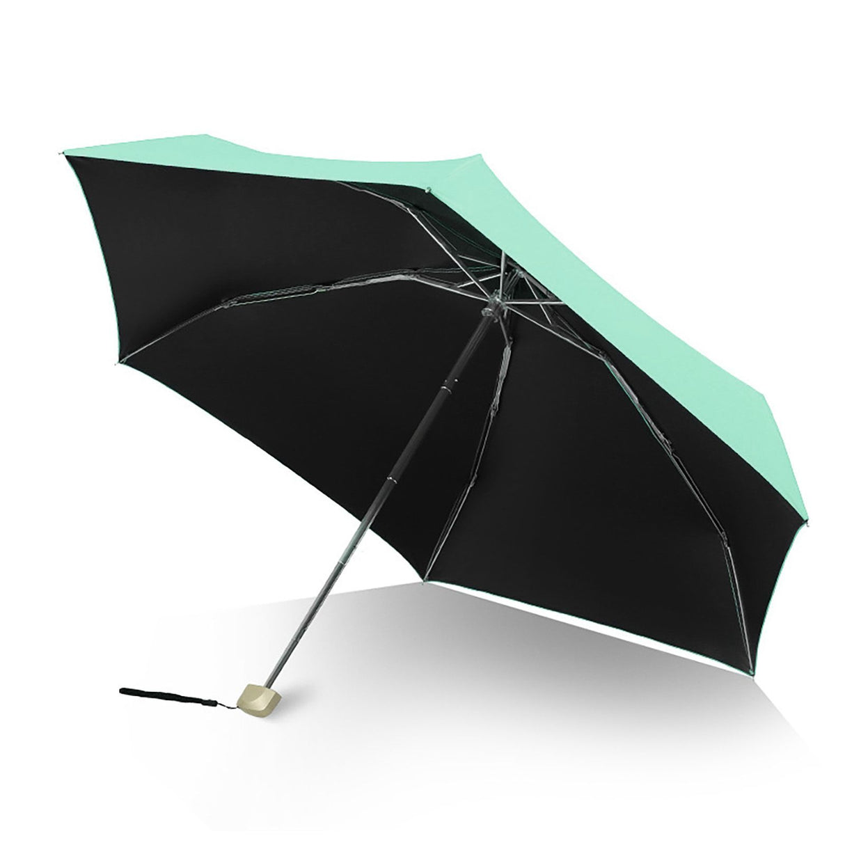 Sun Umbrella Super Light Mini Foldable UV Protection Wind Proof Portable Dual Use Umbrella Avocado Green