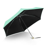 Sun Umbrella Super Light Mini Foldable UV Protection Wind Proof Portable Dual Use Umbrella Avocado Green - Top-Down View