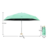 Sun Umbrella Super Light Mini Foldable UV Protection Wind Proof Portable Dual Use Umbrella Avocado Green