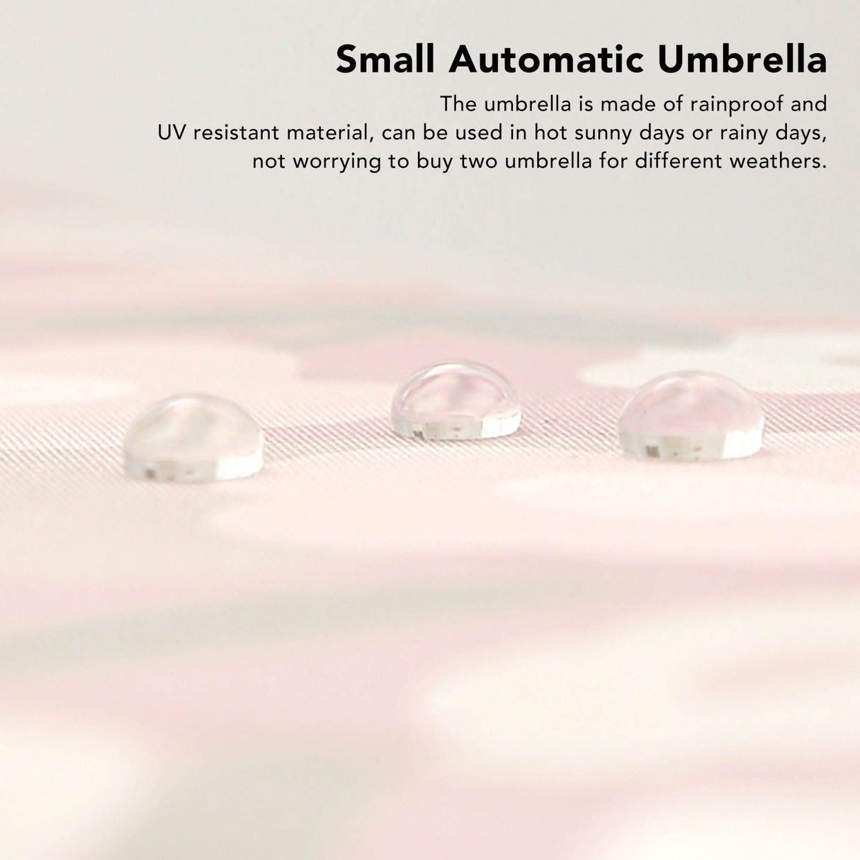 Automatic Umbrella Small Flower Style Umbrella Sunshade UV Protection Folding Umbrella Sun Rain Waterproof Umbrella