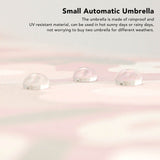 Automatic Umbrella Small Flower Style Umbrella Sunshade UV Protection Folding Umbrella Sun Rain Waterproof Umbrella