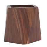 Cooking Utensil Container Smoothing Stable Large Capacity Simple Wooden Pen Holder for Kitchen Family Office Rhombic(3.9x4.3in) - 45-Degree Angle