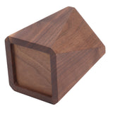 Cooking Utensil Container Smoothing Stable Large Capacity Simple Wooden Pen Holder for Kitchen Family Office Rhombic(3.9x4.3in)