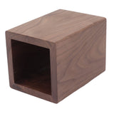 Cooking Utensil Container Smoothing Stable Large Capacity Simple Wooden Pen Holder for Kitchen Family Office Squared(4.3x3.1x3.1in) - Extra Image