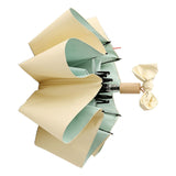 Travel Umbrella Ice Cream Color Sun Rain Proof UV Protection Foldable Portable Umbrella for Men Women Yellow Green
