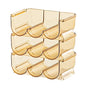 3pcs Lipstick Holder Transparent Storage Overlay Clear Lipstick Display Holder for Lip Gloss Transparent Orange