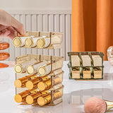 3pcs Lipstick Holder Transparent Storage Overlay Clear Lipstick Display Holder for Lip Gloss Transparent Green - Top-Down View