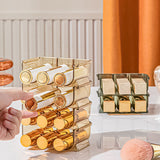 3pcs Lipstick Holder Transparent Storage Overlay Clear Lipstick Display Holder for Lip Gloss Transparent Green - 45-Degree Angle