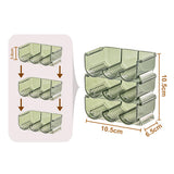 3pcs Lipstick Holder Transparent Storage Overlay Clear Lipstick Display Holder for Lip Gloss Transparent Green - Extra Image
