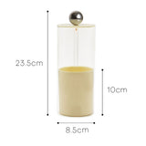 Makeup Brush Holder Organizer with Lid Liftable Dustproof Makeup Brushes Container for Vanity Desktop Countertop Nordic Style Milky White Cover - Extra Image