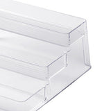 Clear Acrylic Display Riser Shelf 3 Tier Riser Display Stand Kitchen Bathroom Storage Rack