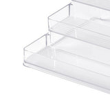 Clear Acrylic Display Riser Shelf 3 Tier Riser Display Stand Kitchen Bathroom Storage Rack - Extra Image