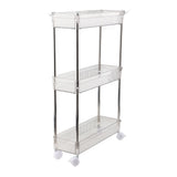 Bathroom Gap Shelf Bathroom Cosmetics Transparent Storage Rack Multi Layer Bathroom Organizer 3 Layers 37x12x50cm