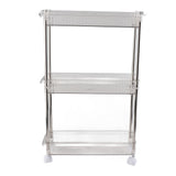 Bathroom Gap Shelf Bathroom Cosmetics Transparent Storage Rack Multi Layer Bathroom Organizer 3 Layers 37x12x50cm - 45-Degree Angle