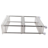 Bathroom Gap Shelf Bathroom Cosmetics Transparent Storage Rack Multi Layer Bathroom Organizer 3 Layers 37x12x50cm - Close-Up Angle