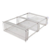 Bathroom Gap Shelf Bathroom Cosmetics Transparent Storage Rack Multi Layer Bathroom Organizer 3 Layers 37x12x50cm - Low Angle