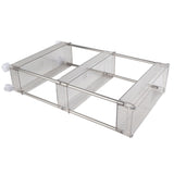 Bathroom Gap Shelf Bathroom Cosmetics Transparent Storage Rack Multi Layer Bathroom Organizer 3 Layers 37x12x50cm - Extra Image