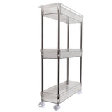 Bathroom Gap Shelf Bathroom Cosmetics Transparent Storage Rack Multi Layer Bathroom Organizer 3 Layers 37x12x50cm - Extra Image