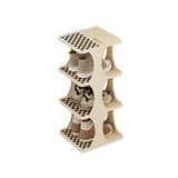 Shoe Rack Single Pairs Shoe Shelf Space Saving Shoe Orgainzer Tower for Home Door Bedroom 4 Layers