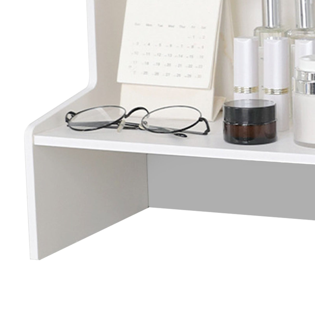 Desktop Wood Display Shelf Desk Multi Layer Storage Rack Mini Bookshelf Cosmetics Organizer M