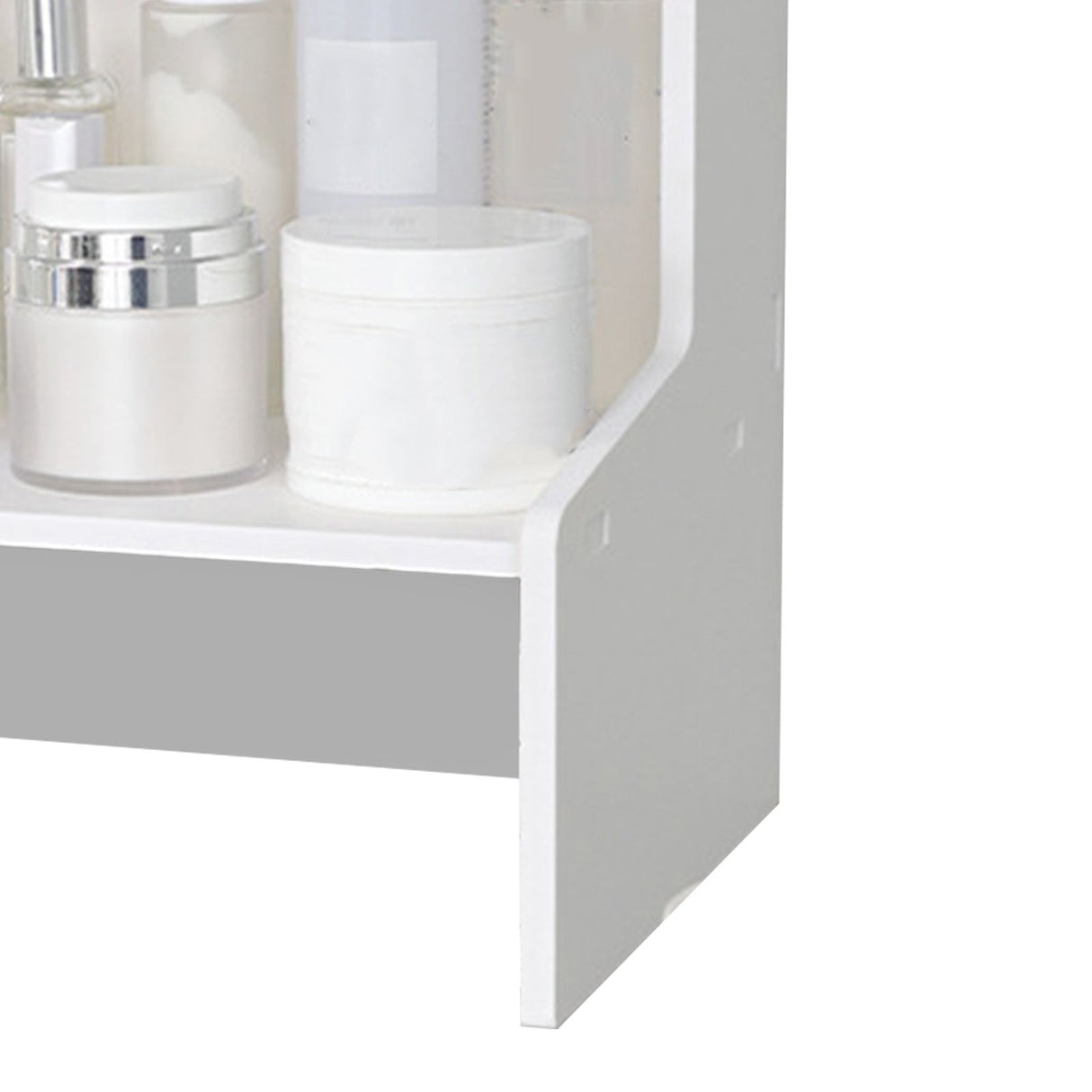 Desktop Wood Display Shelf Desk Multi Layer Storage Rack Mini Bookshelf Cosmetics Organizer L