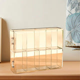 8 Grid Cartoon Anime Figure Display Storage Box 8 Compartment Transparent Anime Figure Display Case for Home