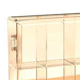 8 Grid Cartoon Anime Figure Display Storage Box 8 Compartment Transparent Anime Figure Display Case for Home