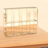8 Grid Cartoon Anime Figure Display Storage Box 8 Compartment Transparent Anime Figure Display Case for Home