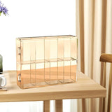 8 Grid Cartoon Anime Figure Display Storage Box 8 Compartment Transparent Anime Figure Display Case for Home