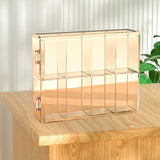 8 Grid Cartoon Anime Figure Display Storage Box 8 Compartment Transparent Anime Figure Display Case for Home