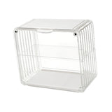 Figure Display Box Acrylic Blind Box Display Case Assemble Collectibles Box Dustproof Protection Showcase for Action Figure Small Size Transparent White