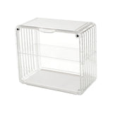 Figure Display Box Acrylic Blind Box Display Case Assemble Collectibles Box Dustproof Protection Showcase for Action Figure Small Size Transparent White