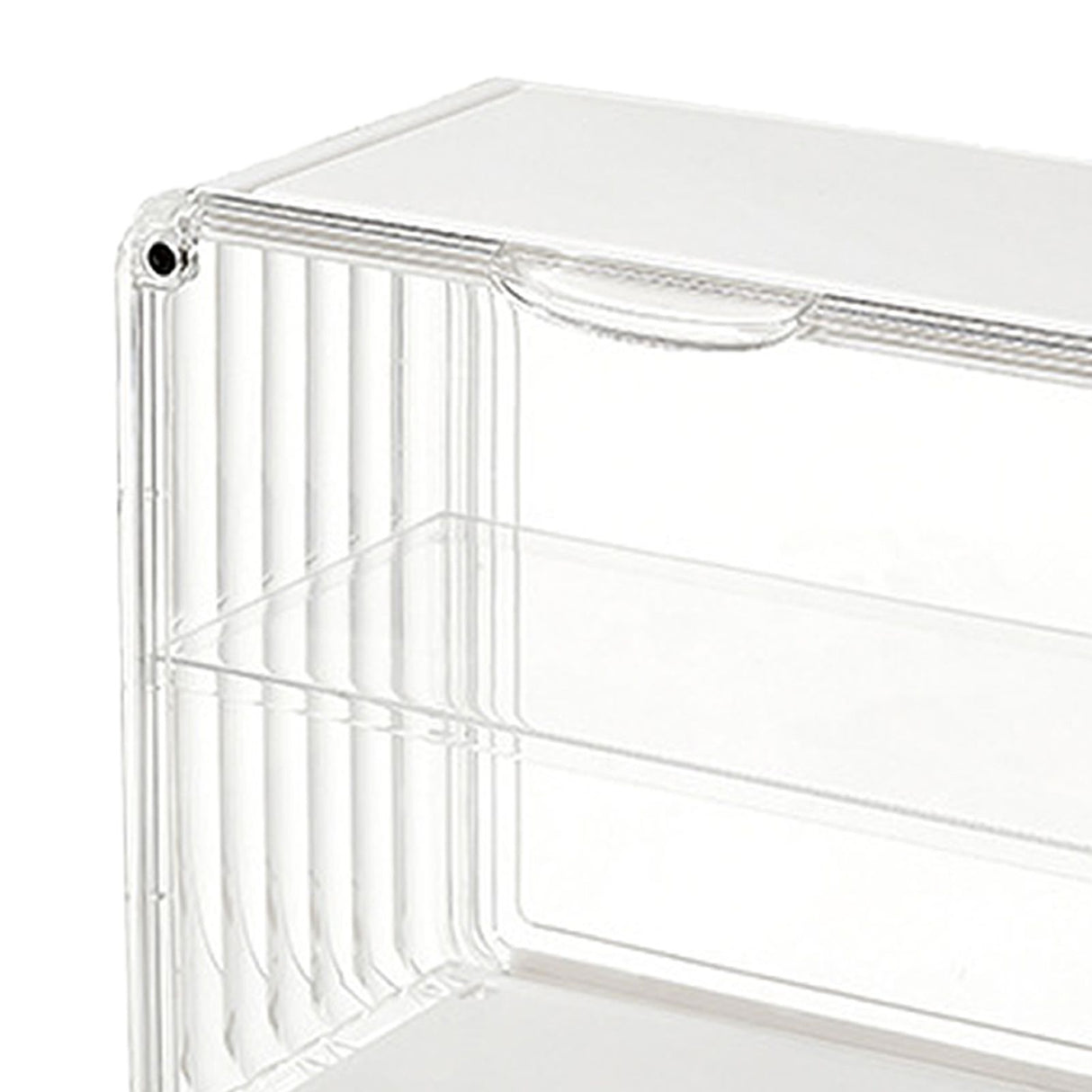 Figure Display Box Acrylic Blind Box Display Case Assemble Collectibles Box Dustproof Protection Showcase for Action Figure Small Size Transparent White