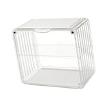 Figure Display Box Acrylic Blind Box Display Case Assemble Collectibles Box Dustproof Protection Showcase for Action Figure Small Size Transparent White