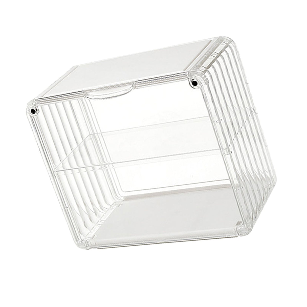 Figure Display Box Acrylic Blind Box Display Case Assemble Collectibles Box Dustproof Protection Showcase for Action Figure Small Size Transparent White