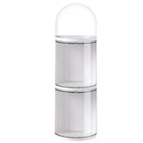 Figure Storage Box Transparent Wall Mounted Doll Figure Display Box Exhibition Box 3 Layer 11x35.5cm - Side View