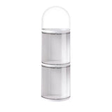 Figure Storage Box Transparent Wall Mounted Doll Figure Display Box Exhibition Box 3 Layer 11x35.5cm - Top-Down View