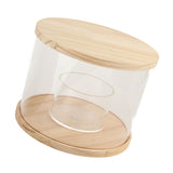 Action Figure Display Case Rotating Base Dustproof Waterproof Acrylic Action Figure Cabinet for Bedroom Office - Low Angle