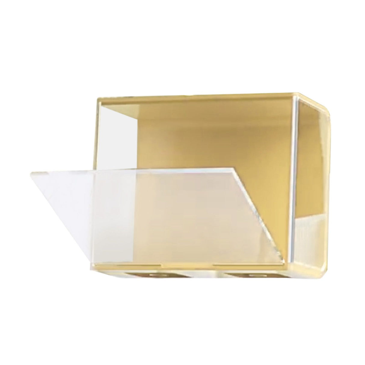 Doll Display Case ABS Transparent Stackable Clear Display Box Toy Storage Stand for Mini Figures Collectibles Large Yellow
